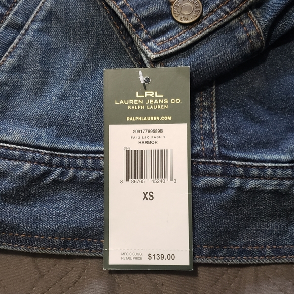 Ralph Lauren Denim Jacket NWT $139 retail - Picture 7 of 8
